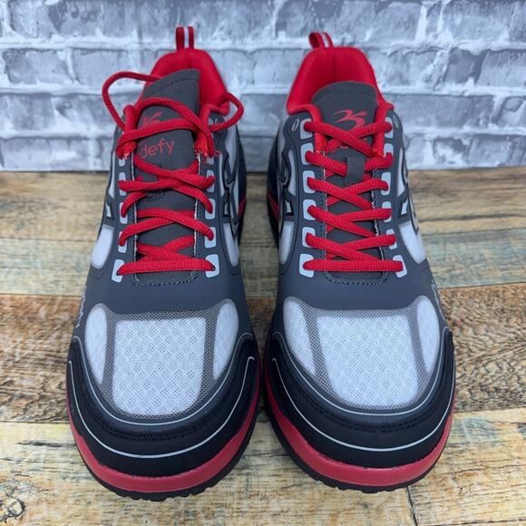 Gdefy Gravity Defyer Black Red Orthotic Shoes TB9022MRG-W Mens Size 11.5 Wide